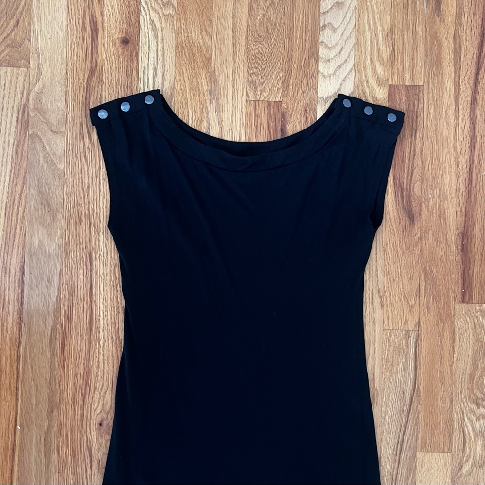 Express Black Sleeveless Button Shoulder Dress – XS - Picture 2 of 6